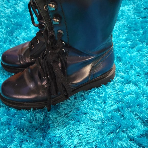 Tosca Blu combat leather boots - Picture 2 of 5